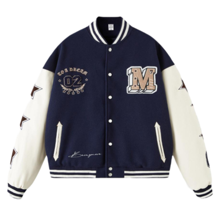 Navy Baseball Varisty Winter College Jacke