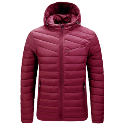 Red Fit Winddichte Puffer Steppjacke