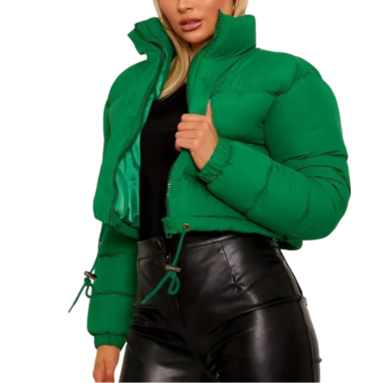 Grüne Pufferjacke Für Damen