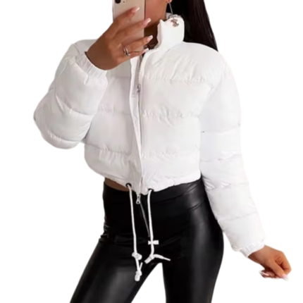 Weiße Pufferjacke Für Damen