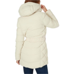 Warm Lang übergangsjacke Damen Beige