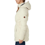 Warm Lang übergangsjacke Damen Beige