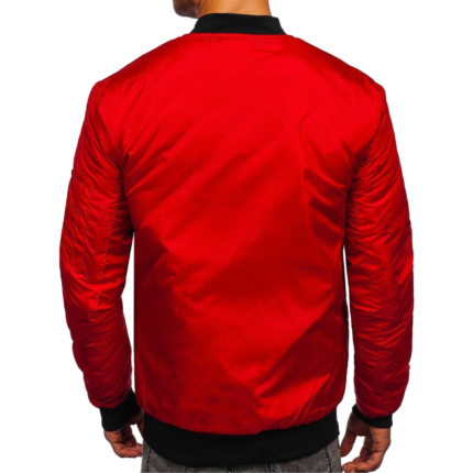 Leichte Übergangsjacke Rot Bomber Herren