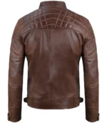 Schokoladen Braune Cafe Herren Motorrad Lederjacke