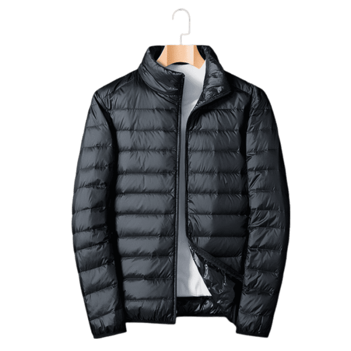Stehkragen Schwarz Stepp Übergangsjacke